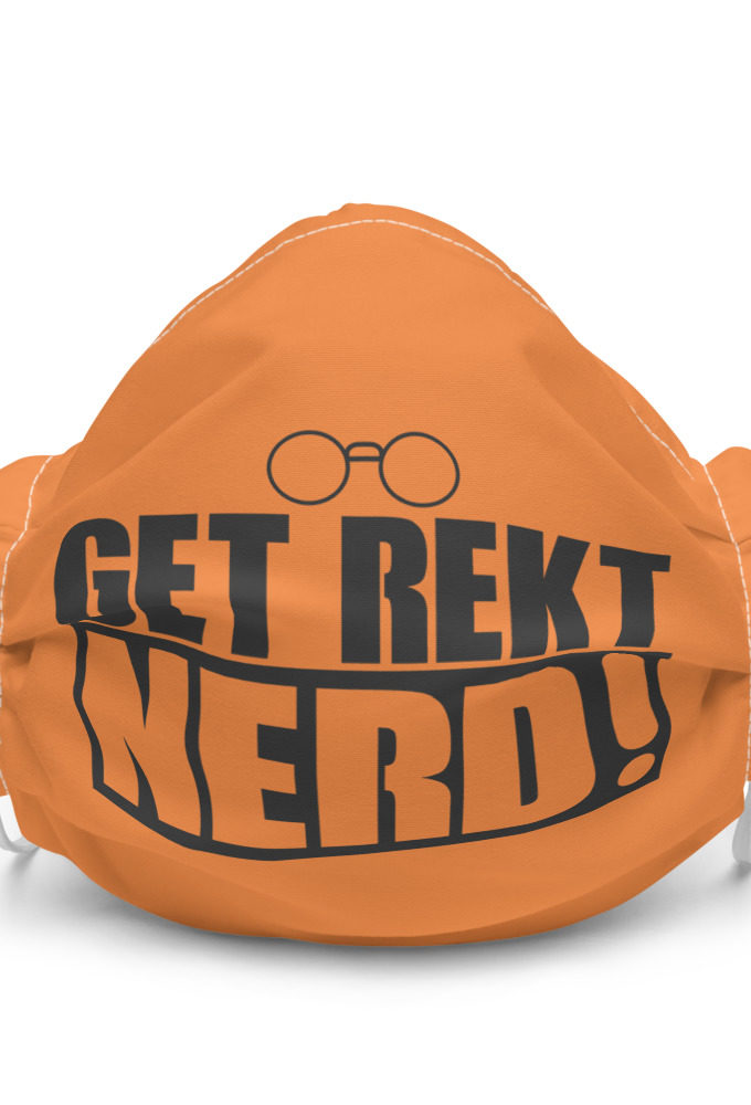 Get Wrecked Nerd! Premium face mask