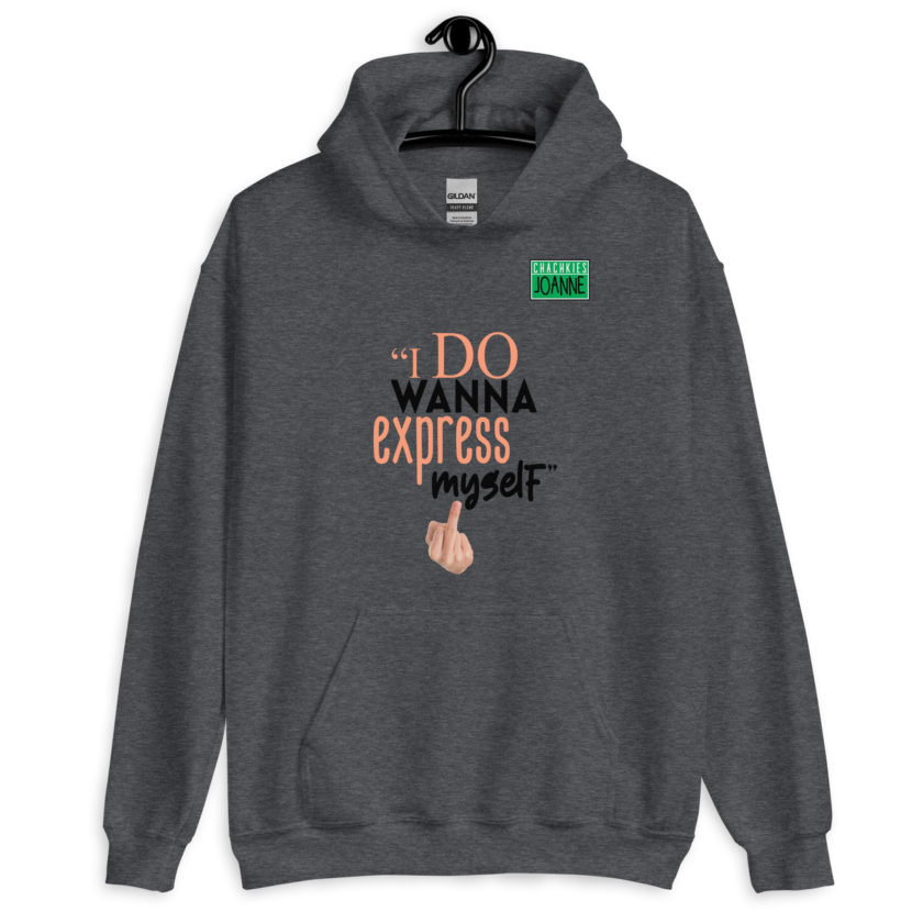 I do wanna express myself... - Joanne, Office Space Unisex Hoodie - Image 3